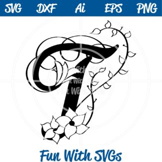 Download Letter M Monogram Samantha Font SVG ~ Fun With SVGs