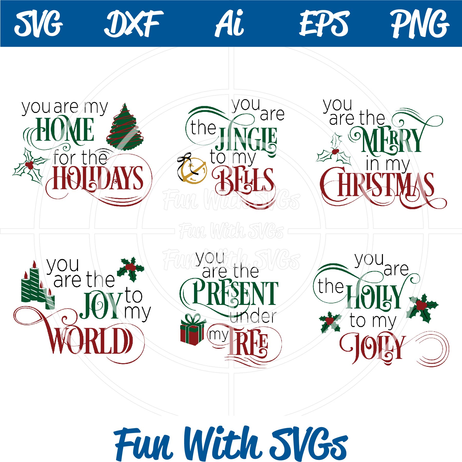 Download Christmas SVG Bundle - You Are... ~ Fun With SVGs